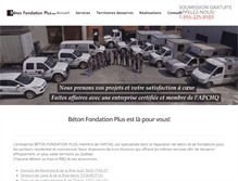 Tablet Screenshot of betonfondationplus.com